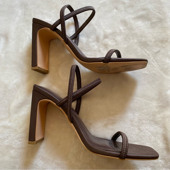 SOLD Forever 21 Chocolate Brown Sandals - Picture 3 of 5